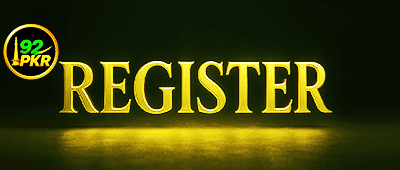 92PKR register button image for account signup on betting platform